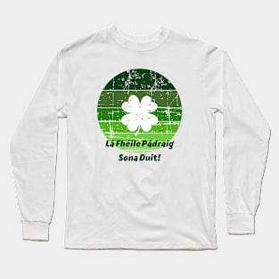 Shamrock retro Long Sleeve T-Shirt